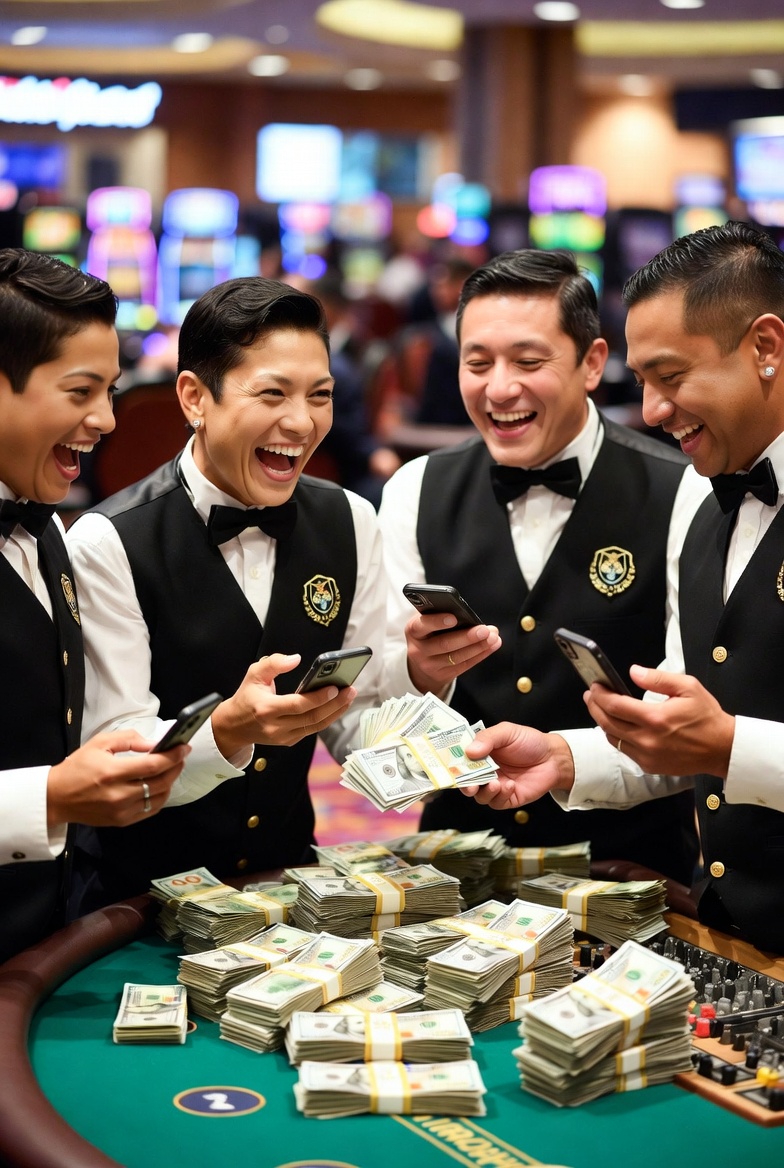 Casino Dealers Getting Paid